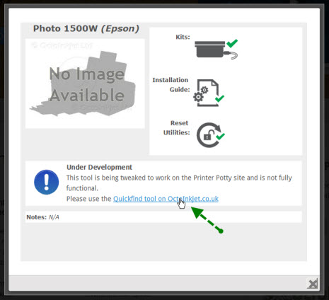 Select the link to jump to OctoInkjet where more detailed information is available